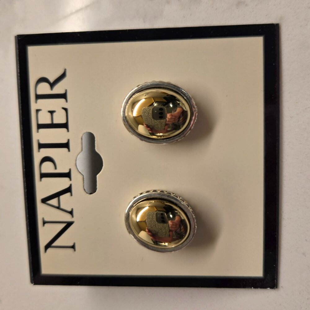 Napier pierced earrings. NWT - Picture 4 of 5